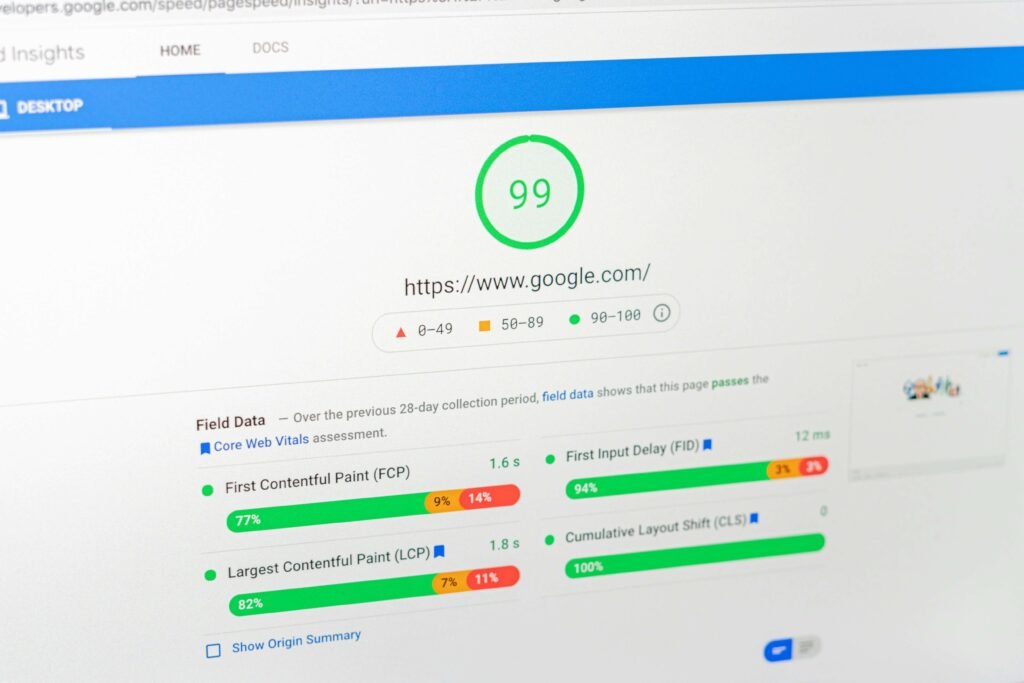 website speed